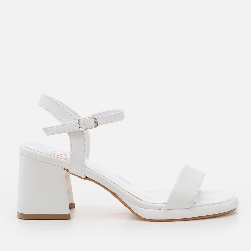 White Yaya Women's Heeled Sandal