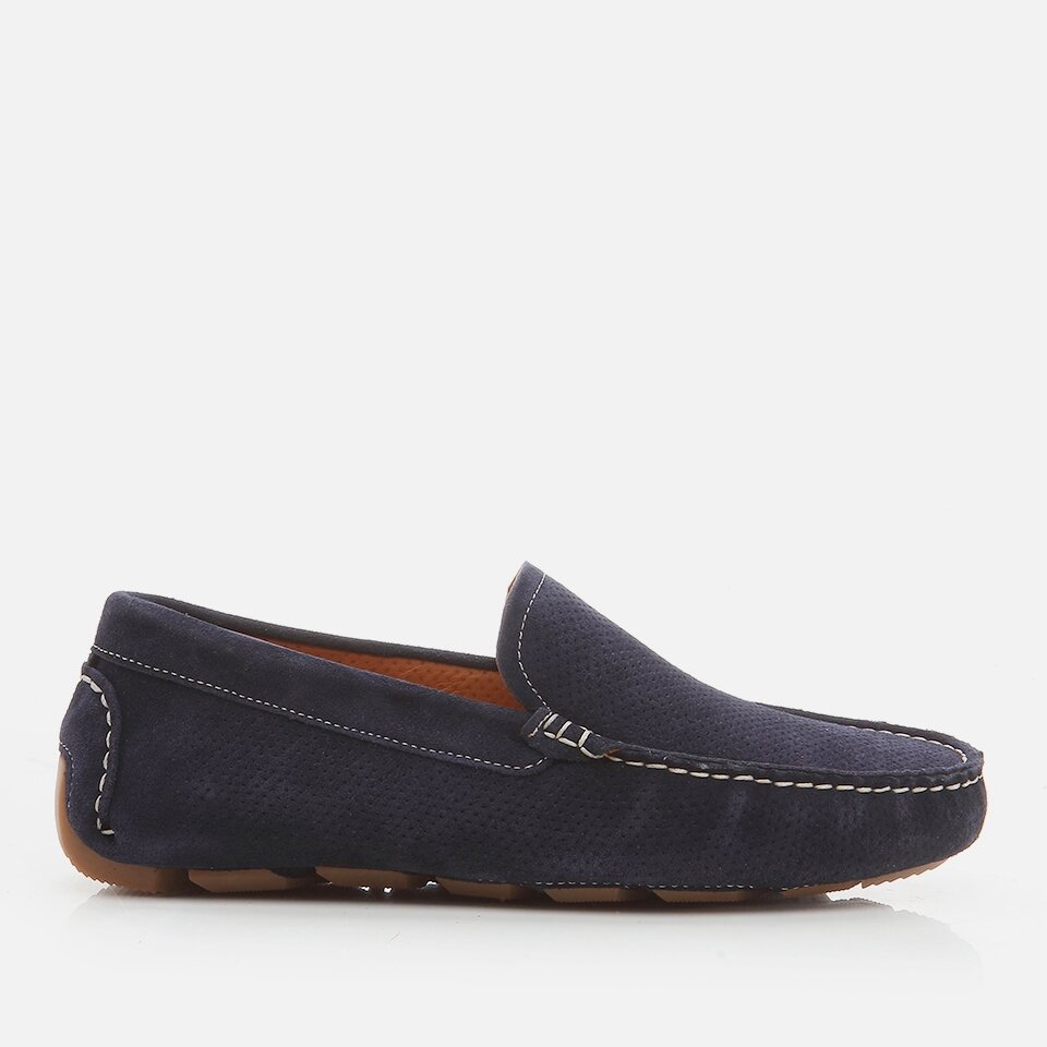 Genuine Leather Navy Blue Men's Loafer