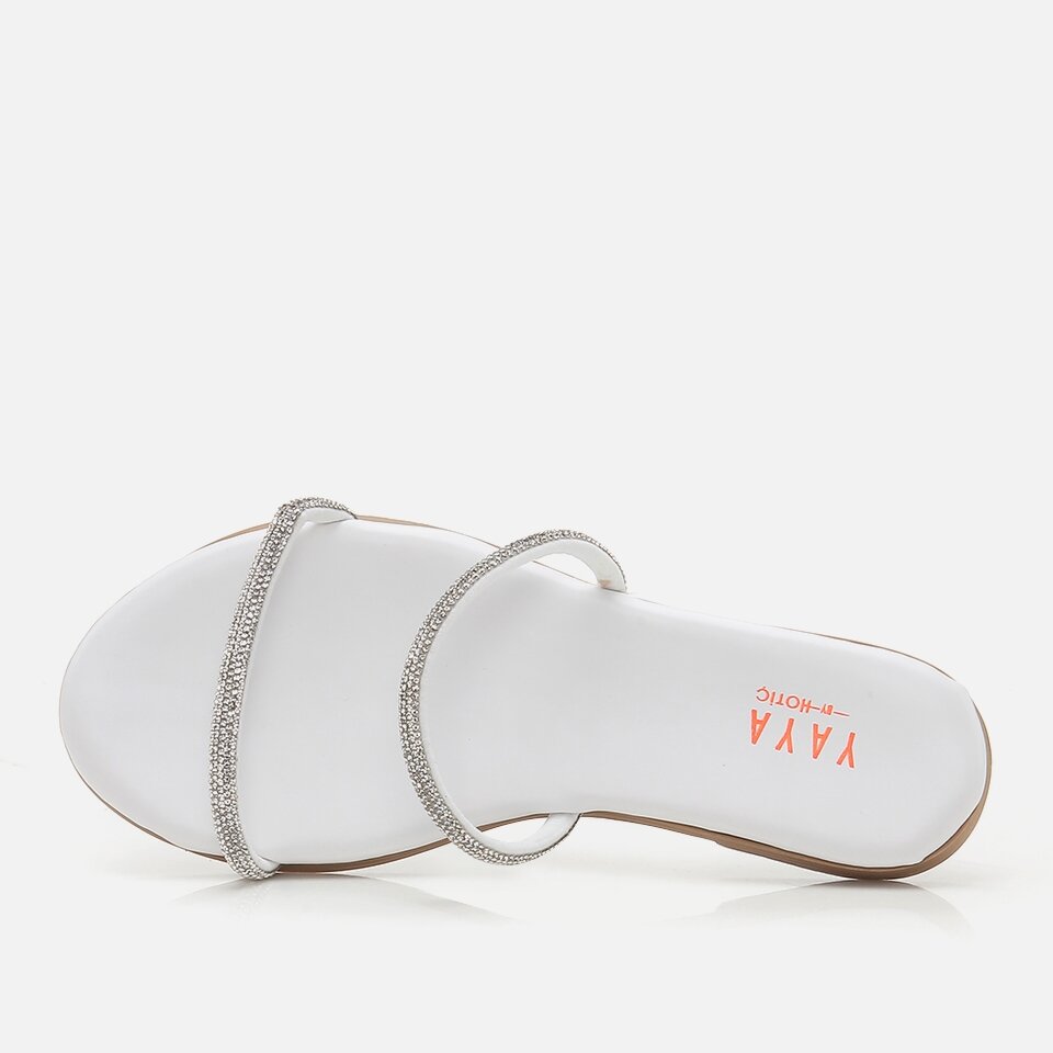 White Yaya Women's Slippers