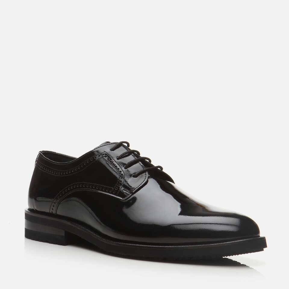 Genuine Leather Black Men's Daily Shoes