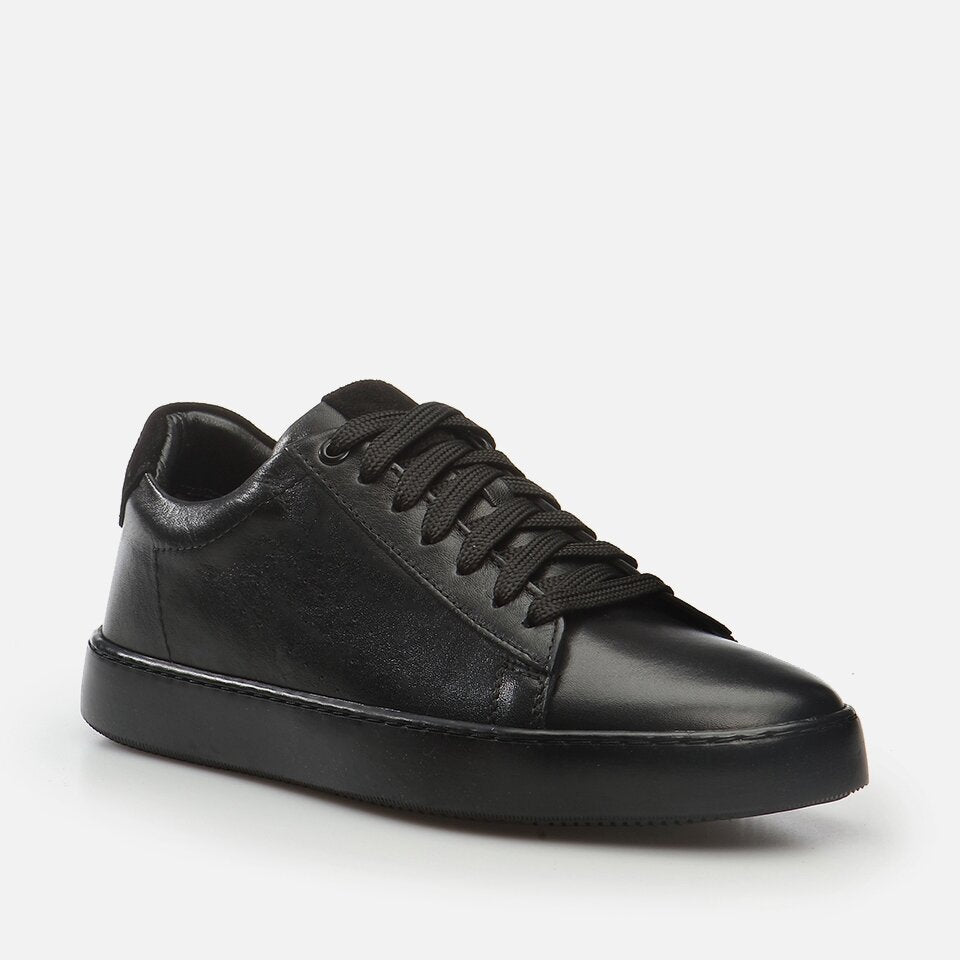 Genuine Leather Black Men's Casual Shoes