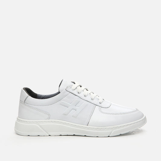 Genuine Leather White Sneaker for Men