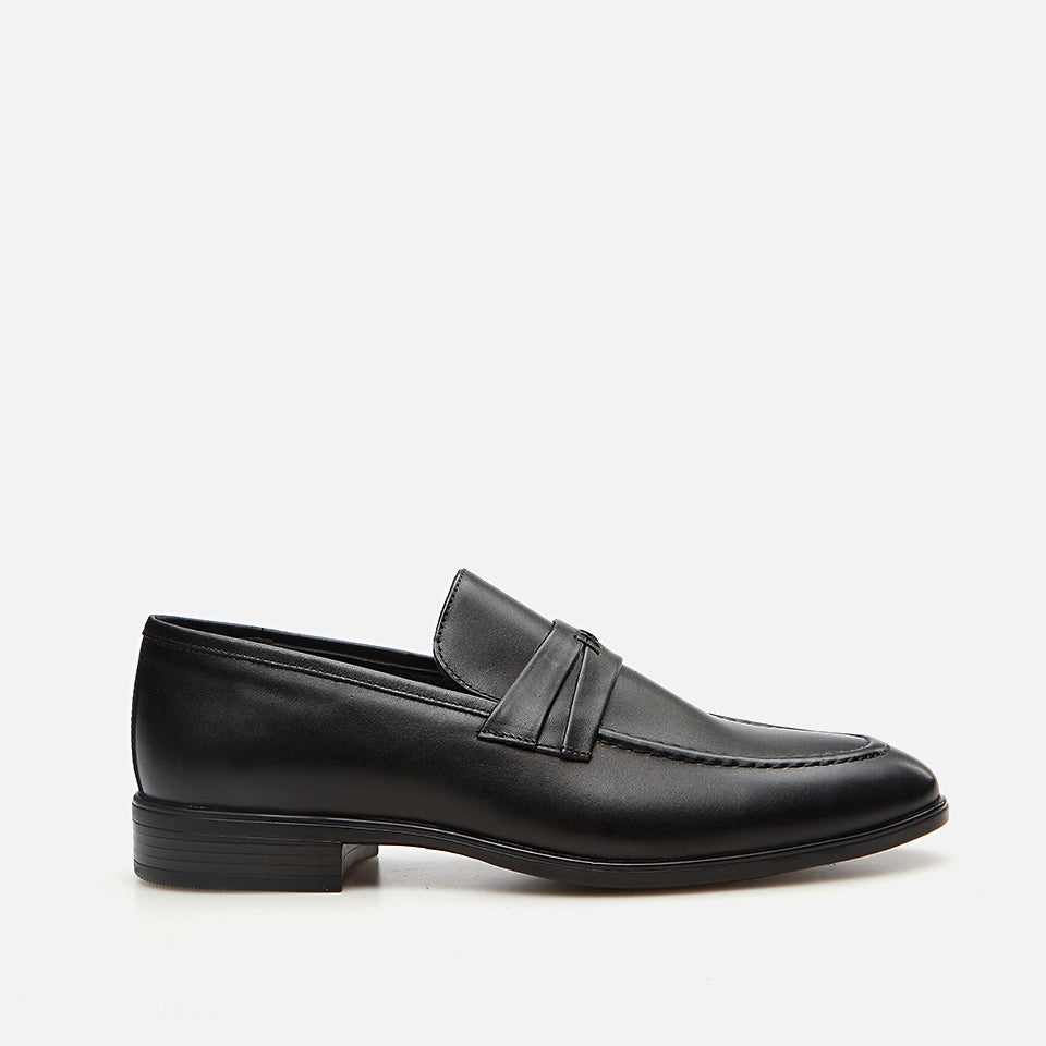 Genuine Leather Black Men's Loafer