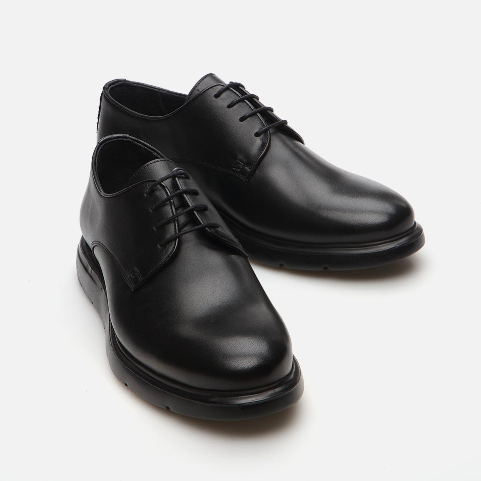 Genuine Leather Black Men's Casual Shoes