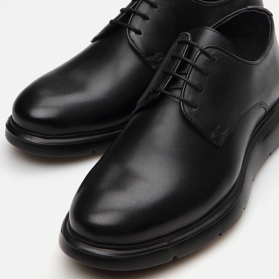 Genuine Leather Black Men's Casual Shoes