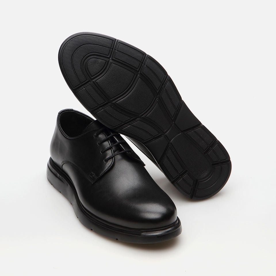 Genuine Leather Black Men's Casual Shoes