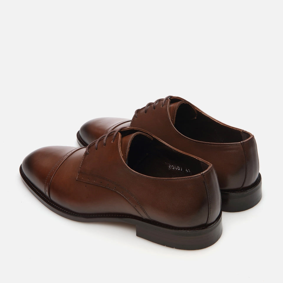 Genuine Leather Walnut Men's Classic Shoes