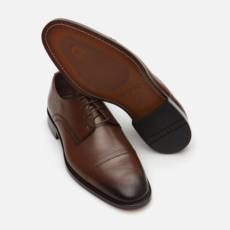 Genuine Leather Walnut Men's Classic Shoes