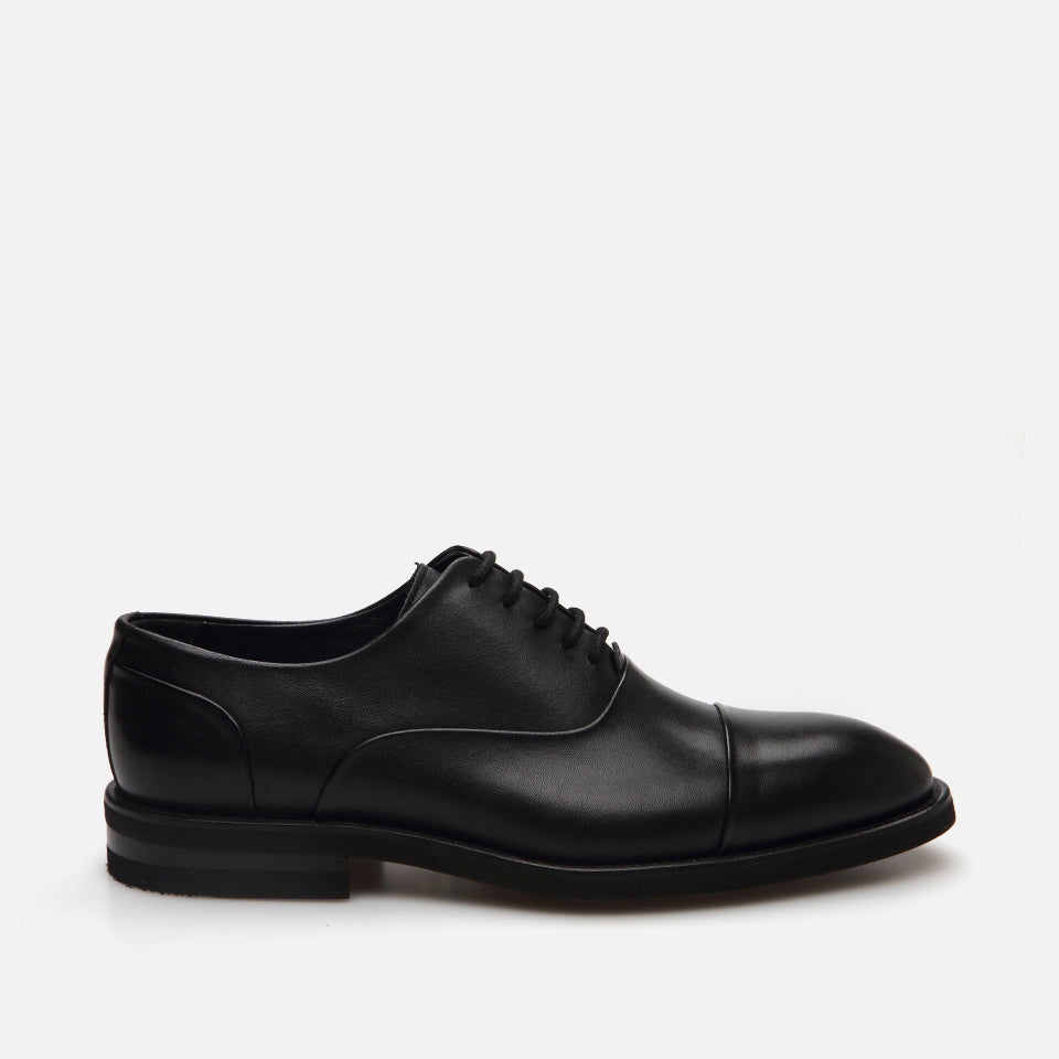 Genuine Leather Black Men's Classic Shoes