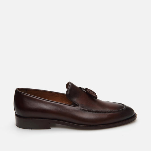 Genuine Leather Brown Men's Loafer