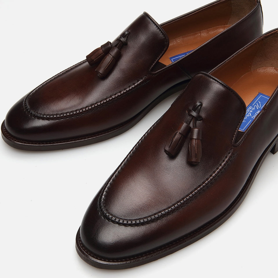 Genuine Leather Brown Men's Loafer