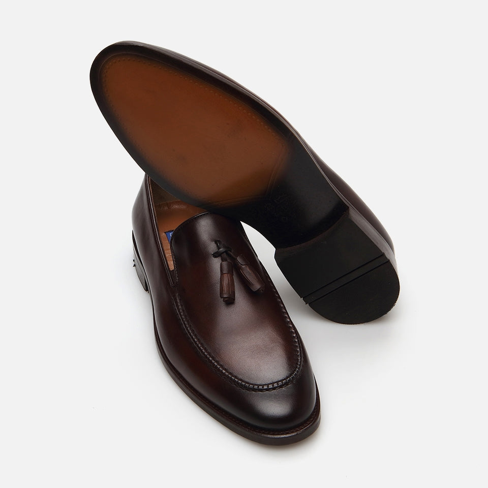 Genuine Leather Brown Men's Loafer