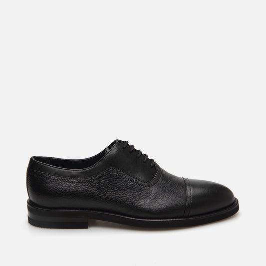 Genuine Leather Black Men's Classic Shoes