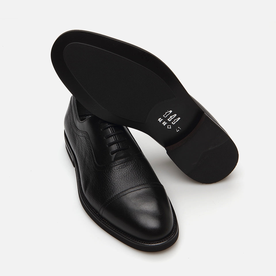 Genuine Leather Black Men's Classic Shoes