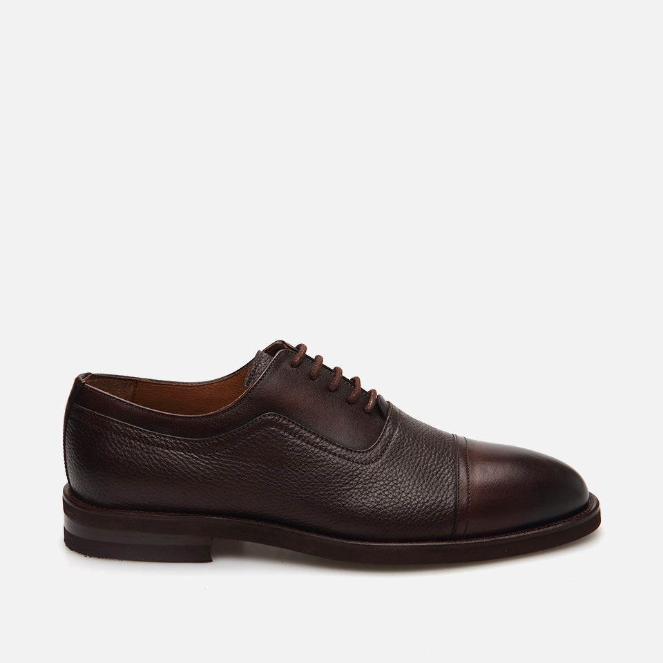 Genuine Leather Brown Men's Classic Shoes