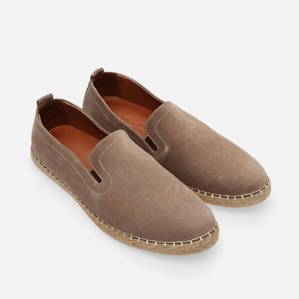 Genuine Leather Sand Beige Men's Loafer