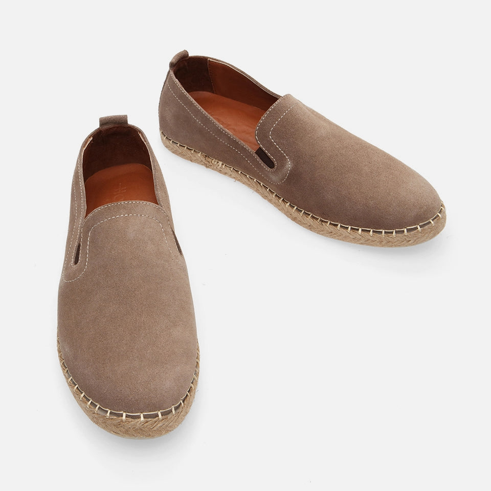 Genuine Leather Sand Beige Men's Loafer