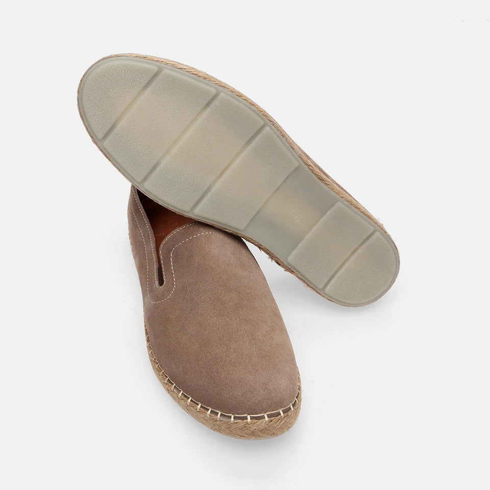 Genuine Leather Sand Beige Men's Loafer