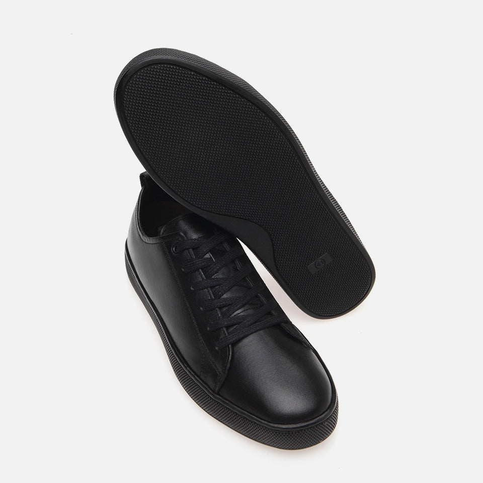 Genuine Leather Yaya Black Men's Casual Shoes