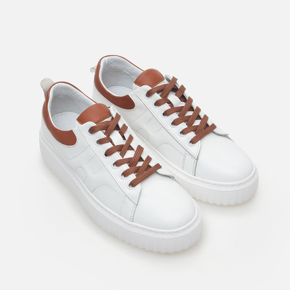 Genuine Leather White Men's Casual Shoes