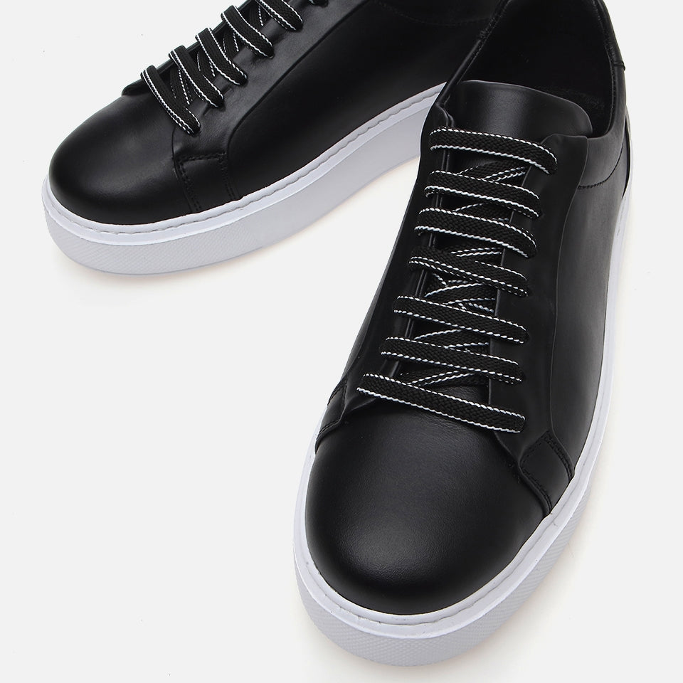 Genuine Leather Black Men's Casual Shoes