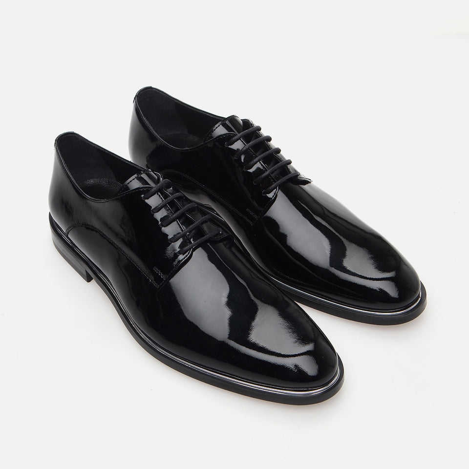 Genuine Leather Black Men's Classic Shoe