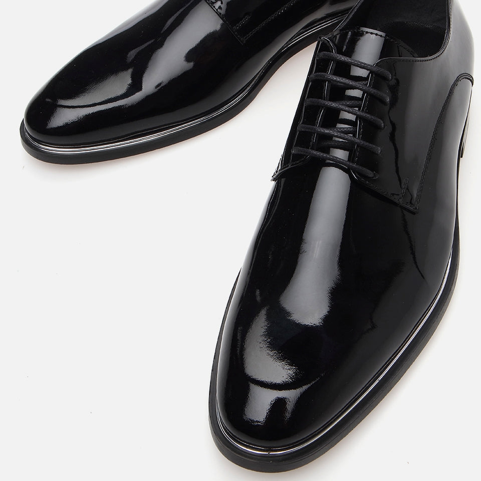 Genuine Leather Black Men's Classic Shoe