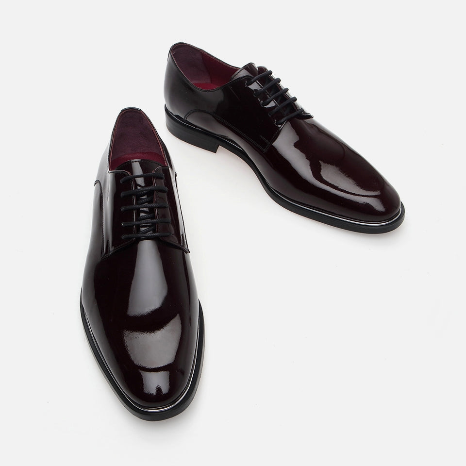 Genuine Leather Burgundy Men's Classic Shoes