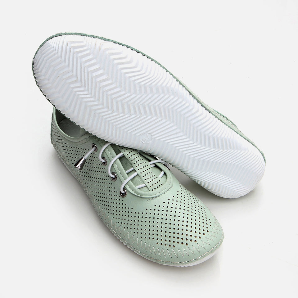 Genuine Leather Mint Green Yaya Women's Daily Shoes