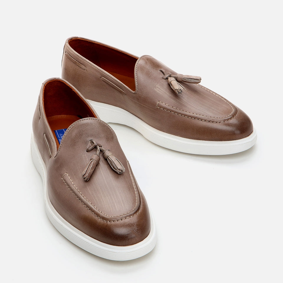 Genuine Leather Tan Men's Loafer