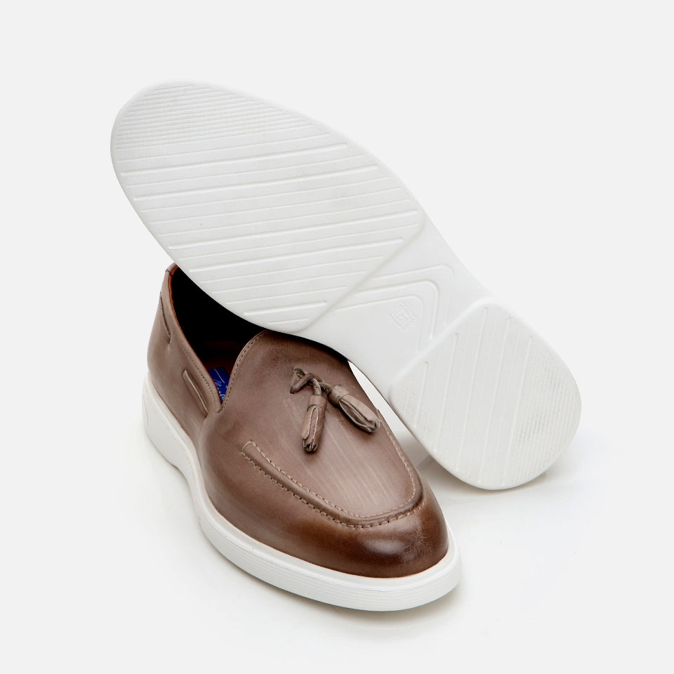 Genuine Leather Tan Men's Loafer