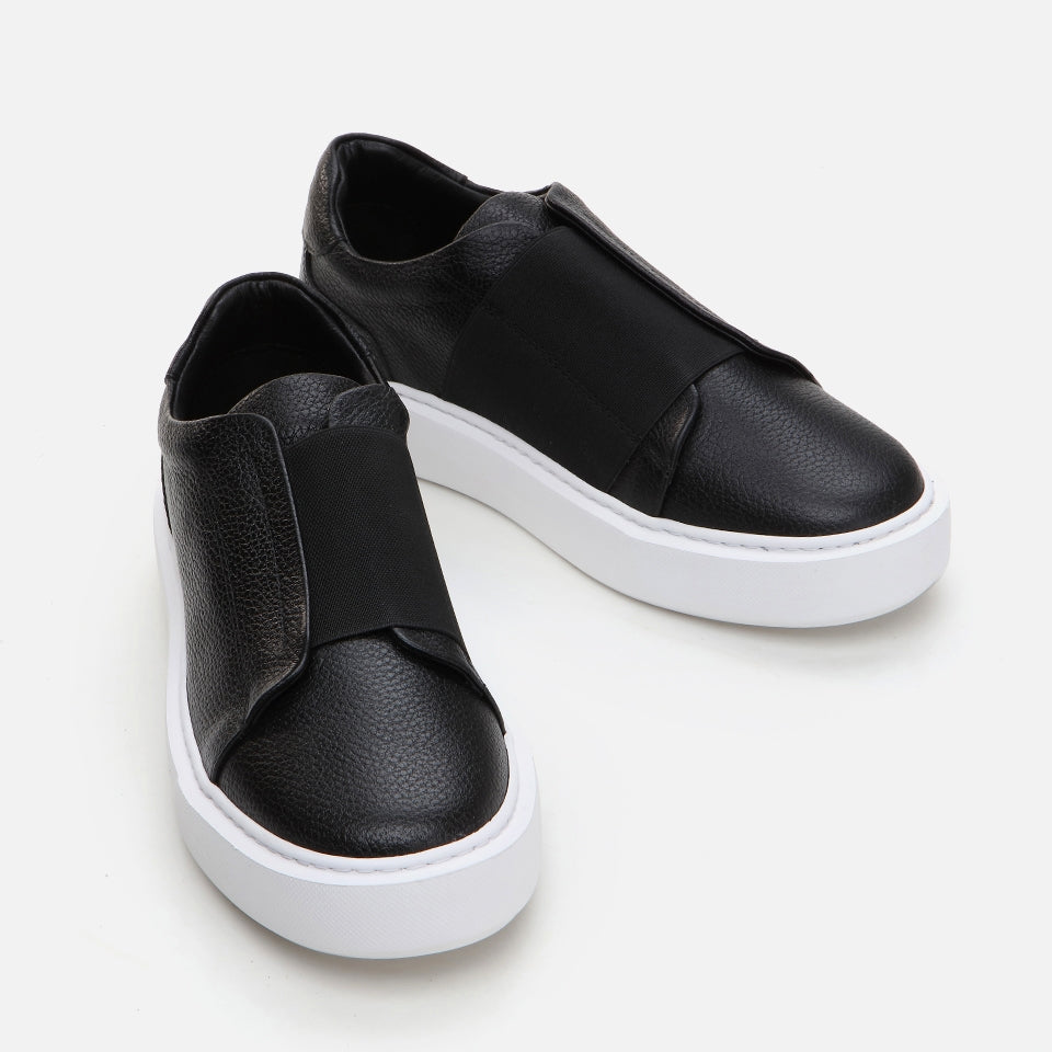 Genuine Leather Black Men's Casual Shoes