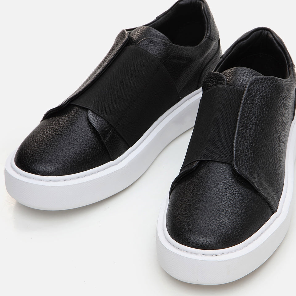 Genuine Leather Black Men's Casual Shoes