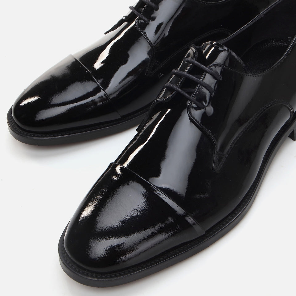 Genuine Leather Black Men's Classic Shoes