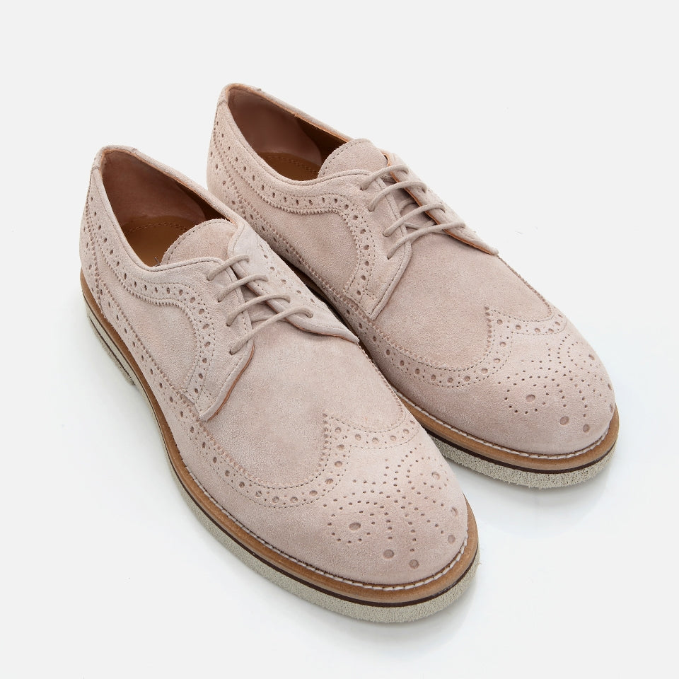 Genuine Leather Sand Beige Men's Casual Shoes