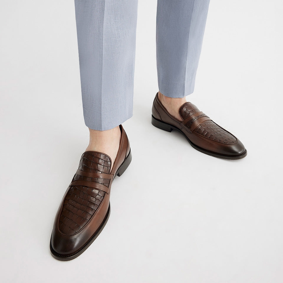 Genuine Leather Brown Men's Loafer