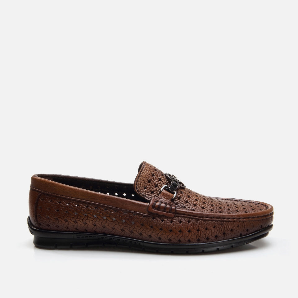 Genuine Leather Brown Men's Loafer