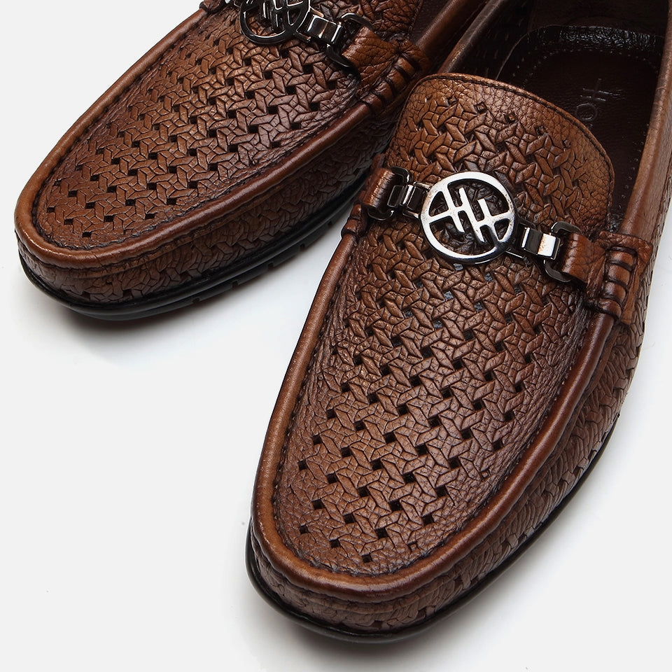 Genuine Leather Brown Men's Loafer