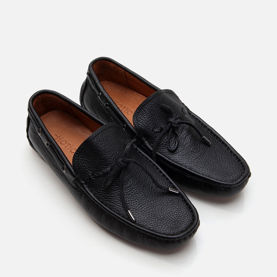 Genuine Leather Black Men's Loafer