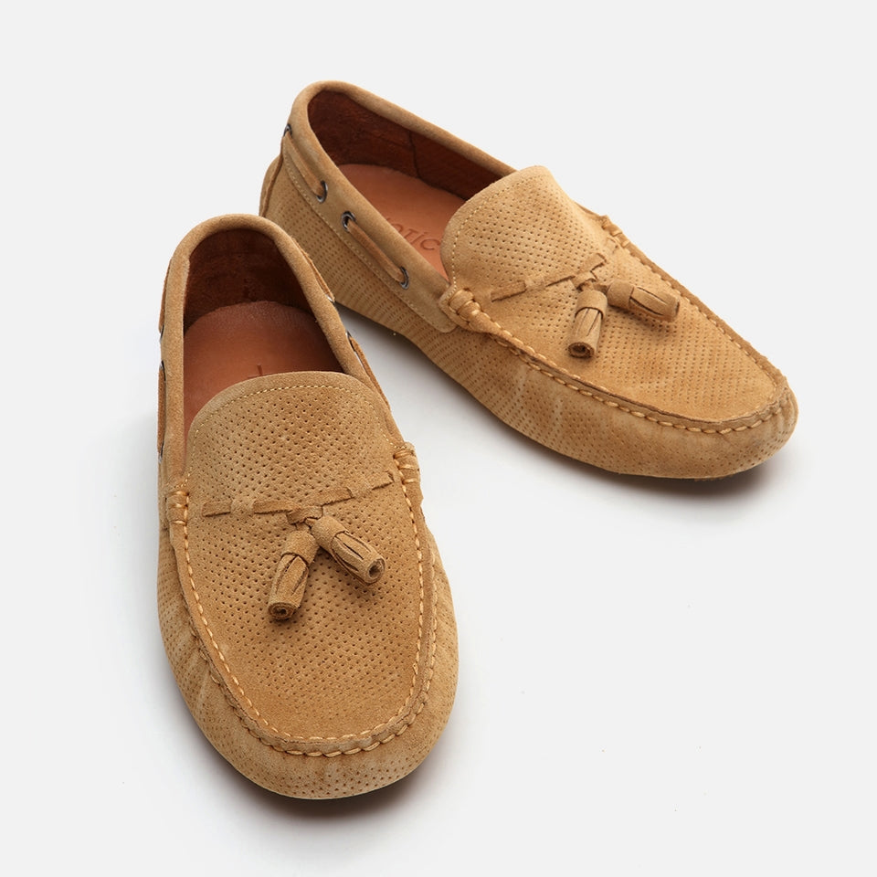 Genuine Leather Camel Men's Loafer