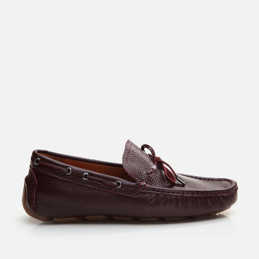 Genuine Leather Burgundy Men's Loafer