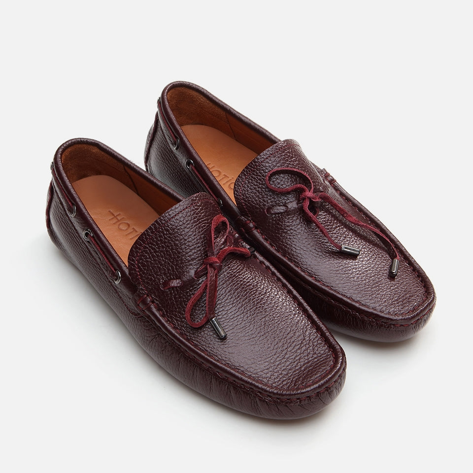 Genuine Leather Burgundy Men's Loafer