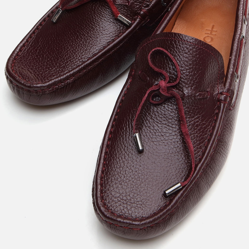 Genuine Leather Burgundy Men's Loafer