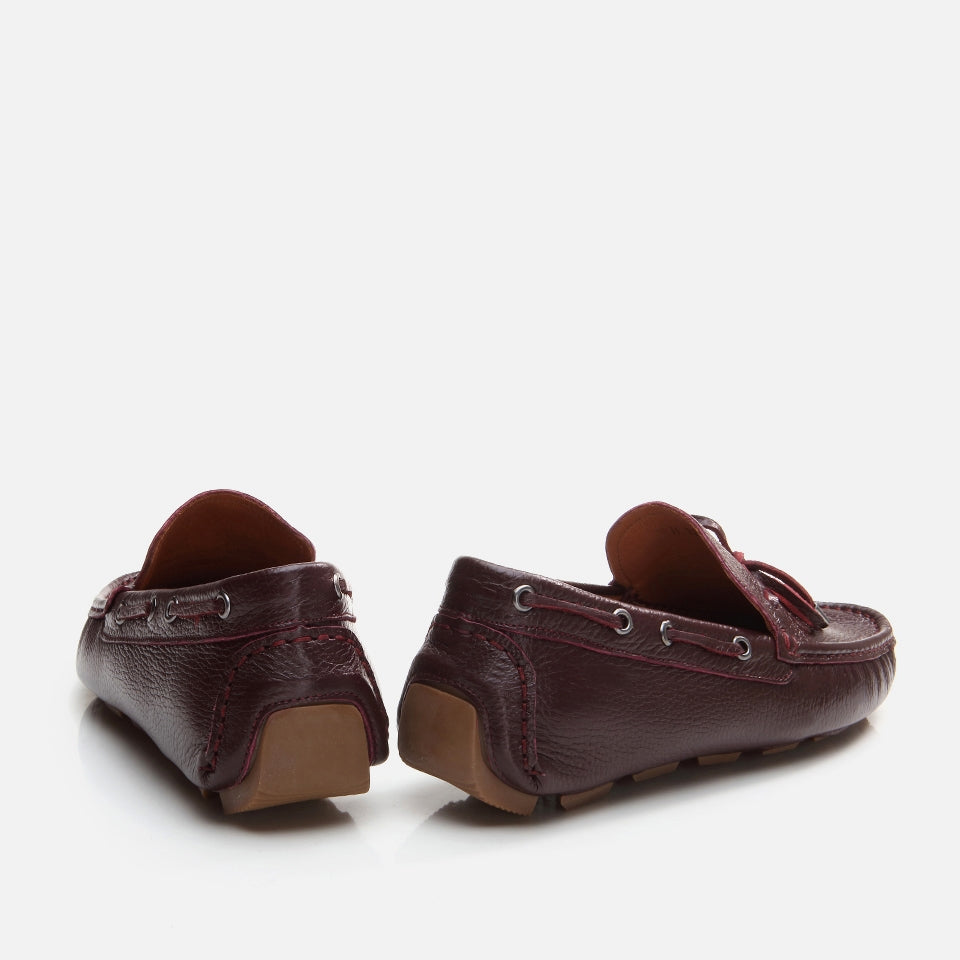 Genuine Leather Burgundy Men's Loafer