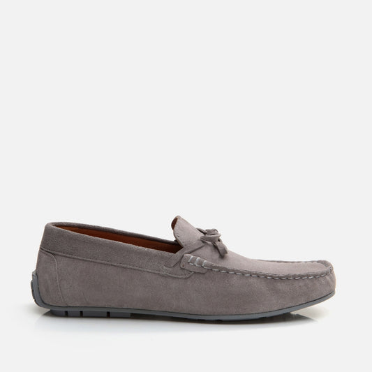 Genuine Leather Gray Men's Loafer