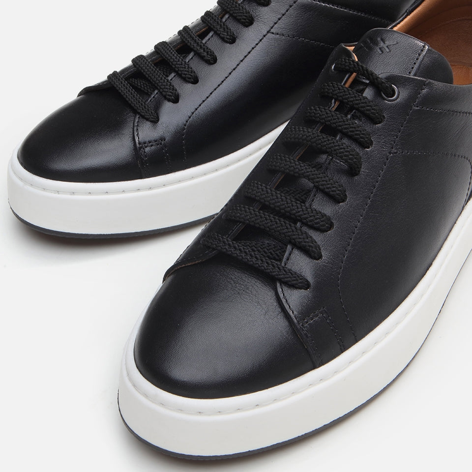 Genuine Leather Black Men's Casual Shoe