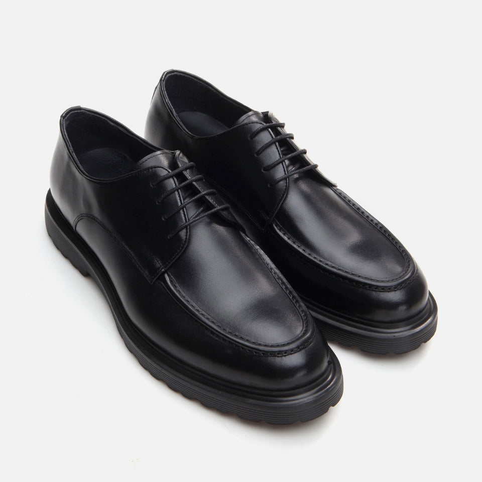 Genuine Leather Black Men's Casual Shoes