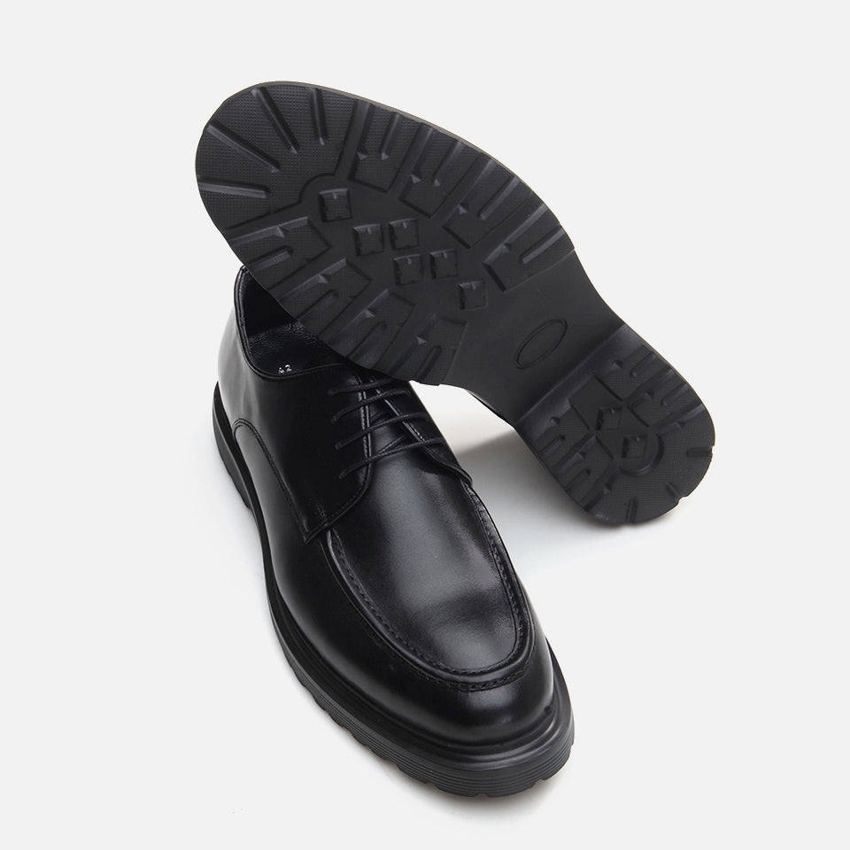 Genuine Leather Black Men's Casual Shoes