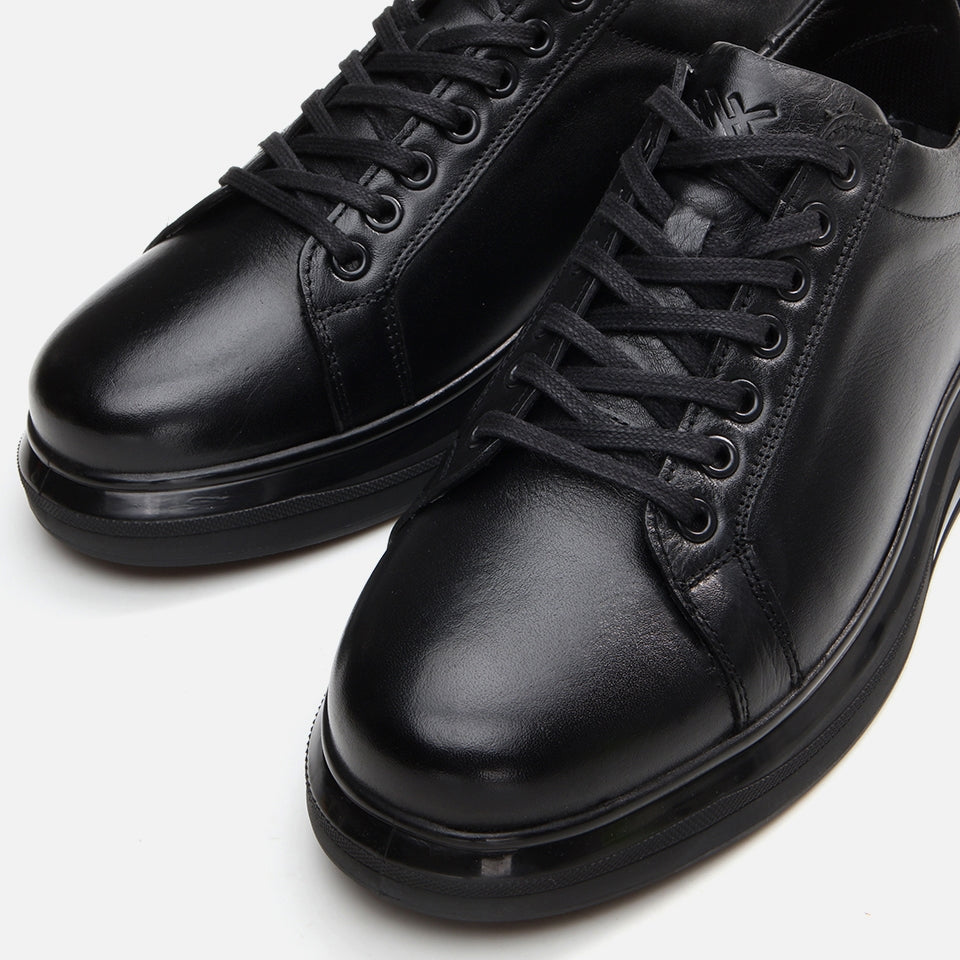 Genuine Leather Black Men's Daily Shoes