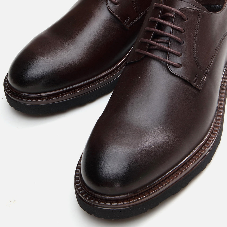 Genuine Leather Brown Men's Casual Shoes